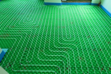 Yerden ısıtma sistemi - ev yükleme