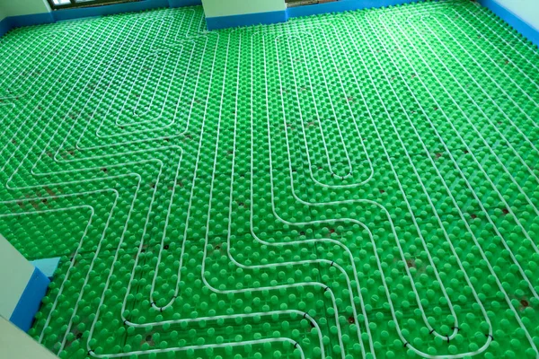 Floor Heating Hydro System Home Installation — Stock Photo, Image
