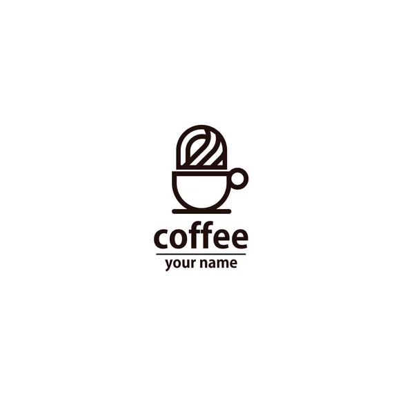 Kaffeehaus Logo Vorlage — Stockvektor