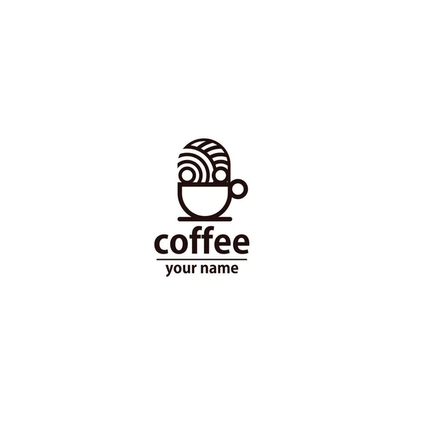 Coffee Cafe Logo Template — Stock Vector