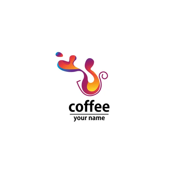 Logotipo Café Café Copo Ícone — Vetor de Stock