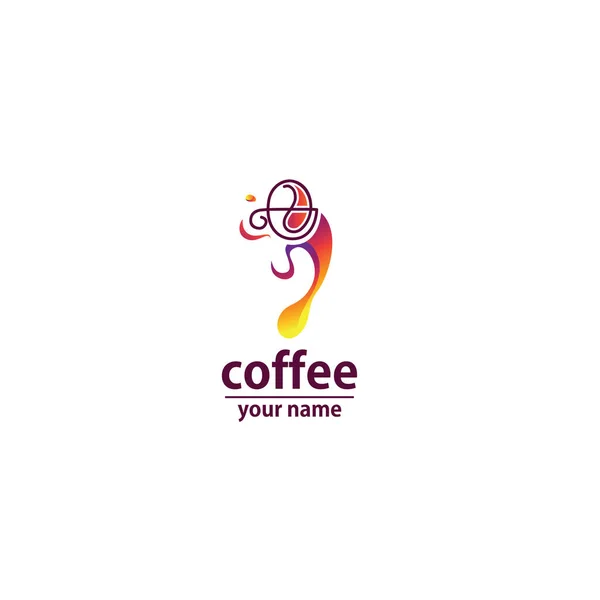 Logo Café Taza Café Icono — Vector de stock