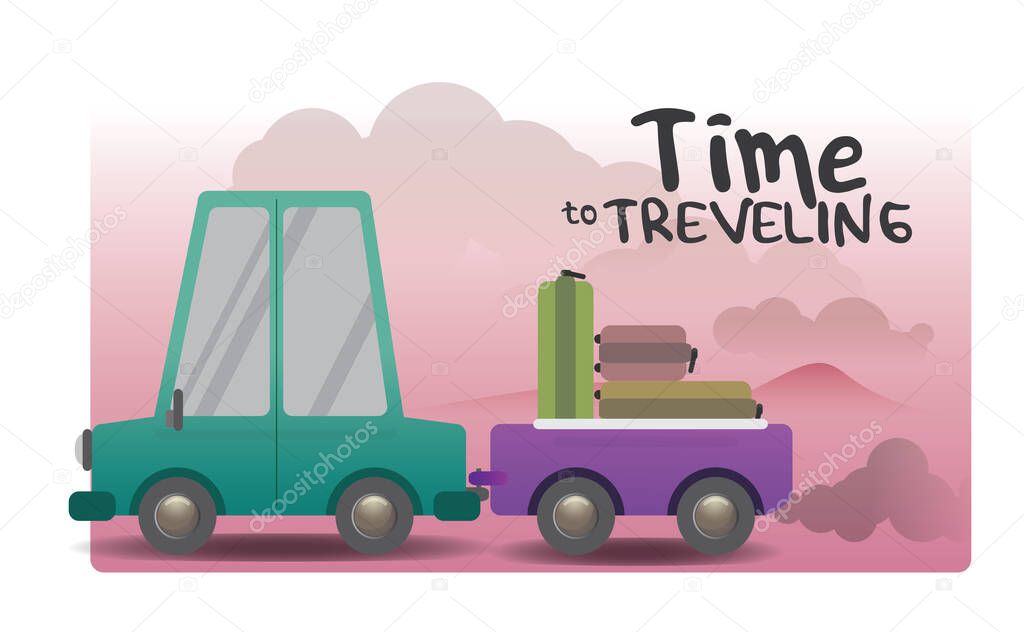 Banners illustrated treveling time