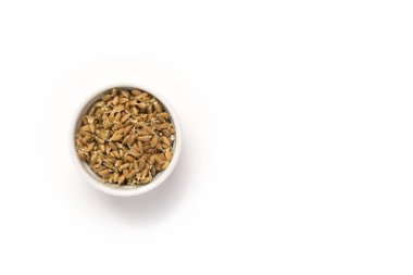 Filizlenmiş buğday hafif bir arka plan üzerinde. tonda