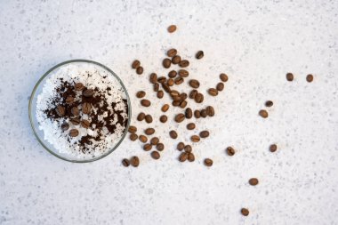 Aromatik spa kahve deniz tuzu ile ayarla