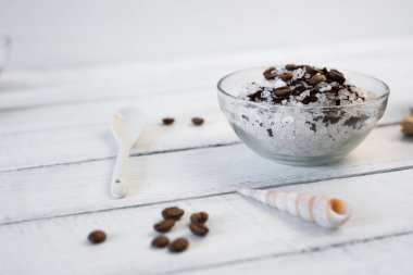 Aromatik spa kahve deniz tuzu ile ayarla