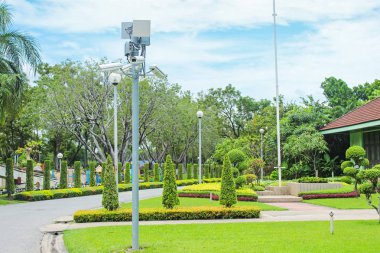 CCTV güvenlik ile kamu park için.