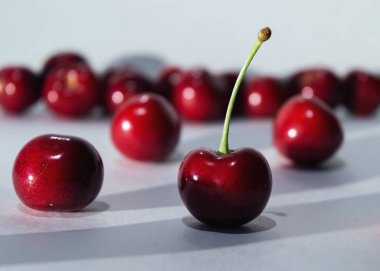 olgun kiraz çilek yakın çekim