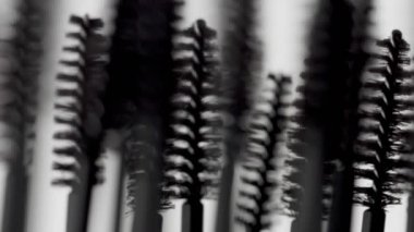 maskara fırçalar makro beyaz