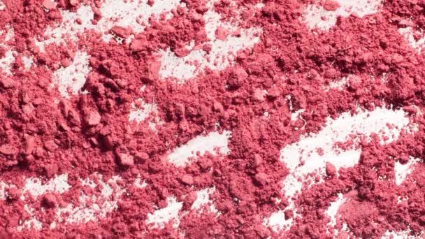 Pink makeup powder texture — Stock Video