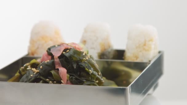 Onigiri rýžové koule — Stock video