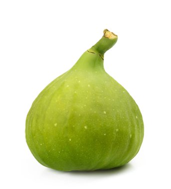 Beyaz arkaplanda incir izole edildi