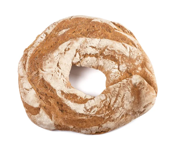 Roggenbrot Isoliert Auf Weißem Hintergrund — Stockfoto