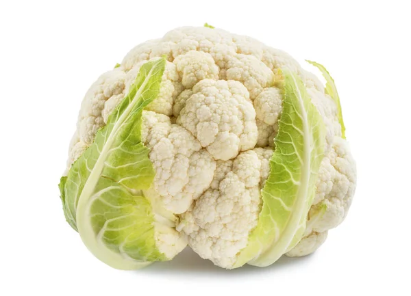 White Cauliflower Isolated White Background — Stock Photo, Image