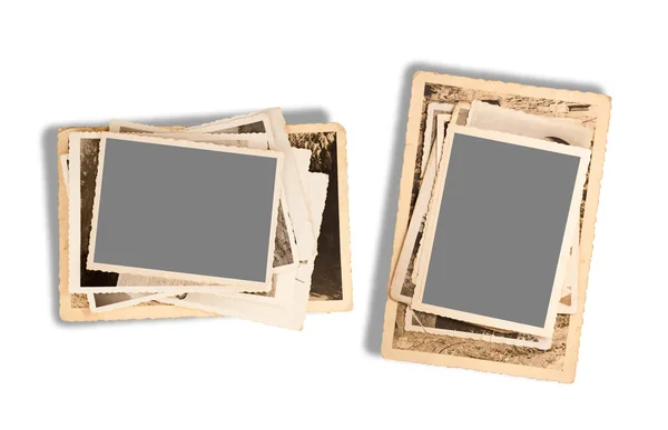 Old Pictures Isolated White Background — Stock Photo, Image