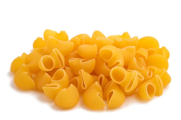 Tubo Rigate Pasta Isolata Fondo Bianco — Foto Stock