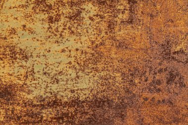 Grunge paslanmış metal dokusu. Paslanmış aşınma ve oksitlenmiş arka plan. Yıpranmış metalik demir panel.