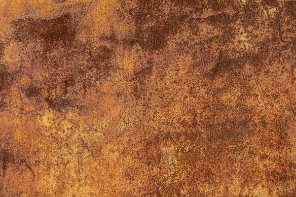 Rusty Amarelo Vermelho Texturizado Superfície Metálica Textura Chapa Metálica Propensa — Fotografia de Stock