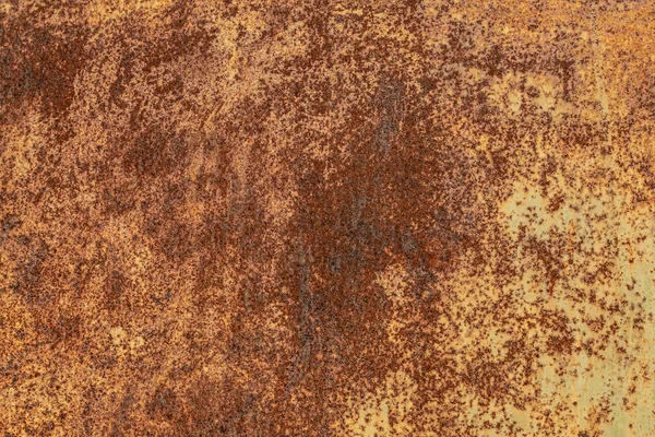 Σκουριασμένο Κίτρινο Κόκκινο Υφή Μεταλλική Επιφάνεια Υφή Του Μεταλλικού Φύλλου — Φωτογραφία Αρχείου