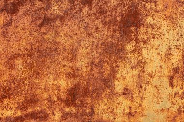 Grunge paslanmış metal dokusu. Paslanmış aşınma ve oksitlenmiş arka plan. Yıpranmış metalik demir panel.