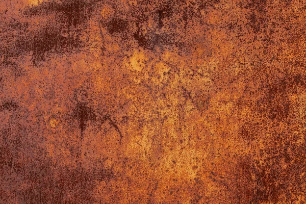 Grunge Zrezivěl Kovovou Texturou Rezavá Koroze Oxidované Pozadí Opotřebovaný Kovový — Stock fotografie
