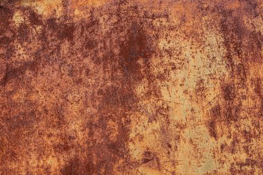 Grunge paslanmış metal dokusu. Paslanmış aşınma ve oksitlenmiş arka plan. Yıpranmış metalik demir panel.