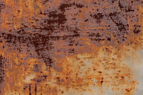 Soyut Paslanmış Paslı Metal Arka Plan Paslı Metal Doku Soyulmuş — Stok fotoğraf