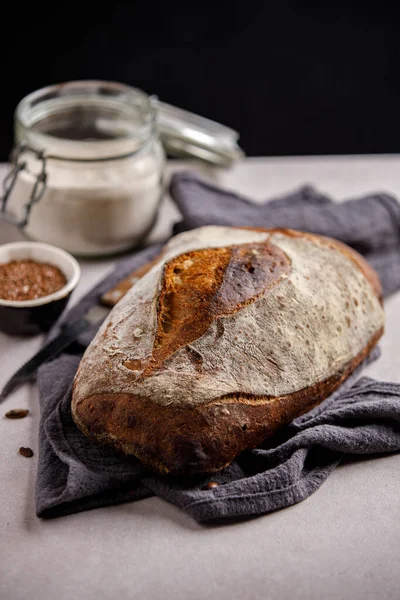 Pain Pain Levain Maison Fraîchement Cuit Images De Stock Libres De Droits