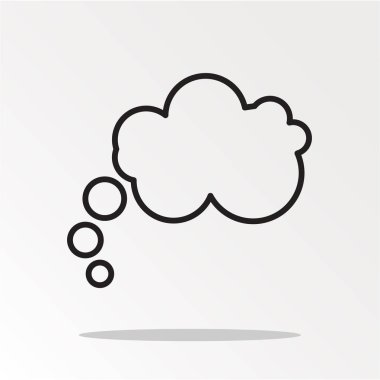 konuşma balonu sadece vektör illüstrasyon  