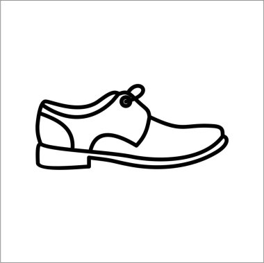 Ayakkabı simge renk vektör çizim 