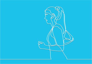 Soyut kadın vektör çizim