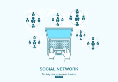 İş web tema, renk vektör çizim