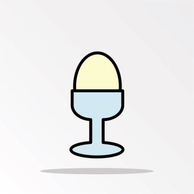 yumurta simgesi, sadece vektör illüstrasyon 