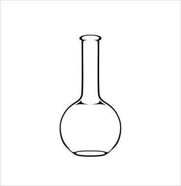 Flask simgesi sadece vektör illüstrasyon   