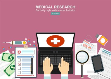 tıbbi arama sadece vektör illüstrasyon  