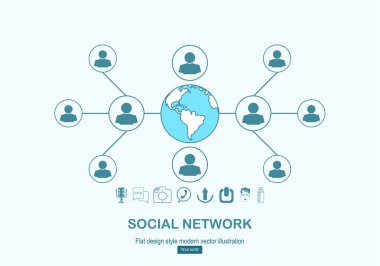 İş web tema, renk vektör çizim