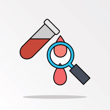 kan analizi sadece vektör illüstrasyon 