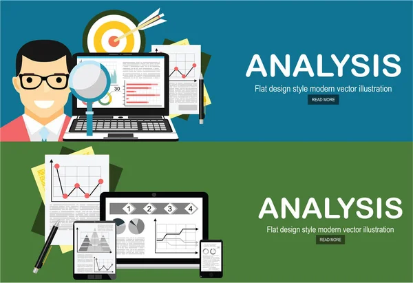 Tema Web Negocios Ilustración Vectores Color — Archivo Imágenes Vectoriales