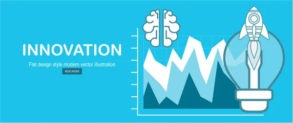 Concepto Negocio Para Banner Web Ilustración Vectores Color — Vector de stock