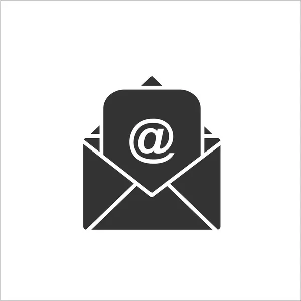 Mail Ikon Egyszerűen Vektoros Illusztráció — Stock Vector