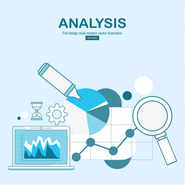 Analyse Illustration Simplement Vectorielle — Image vectorielle