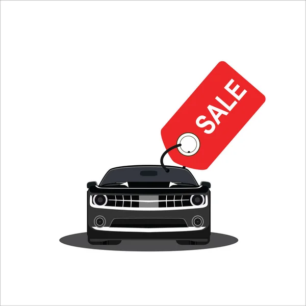 汽车出售简单的矢量插图 — 图库矢量图片