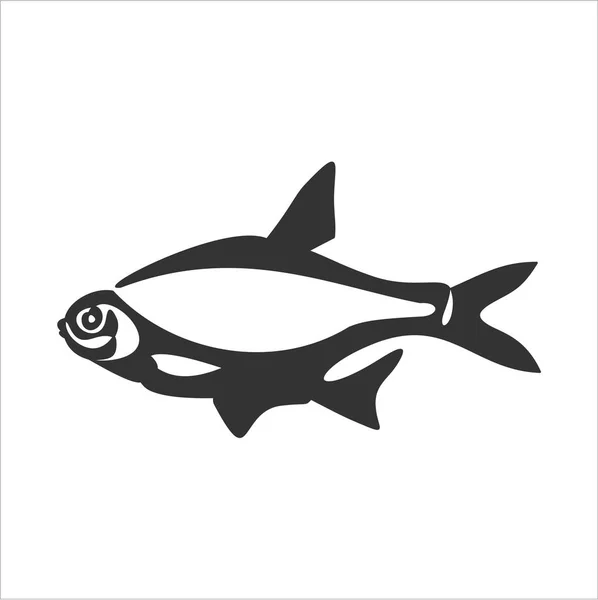 Ryba Jednoduchá Vektorová Ilustrace — Stockový vektor