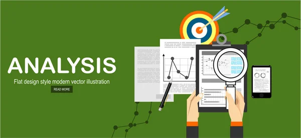 Ağı Analytics Kavramı Tema Vektör Çizim — Stok Vektör