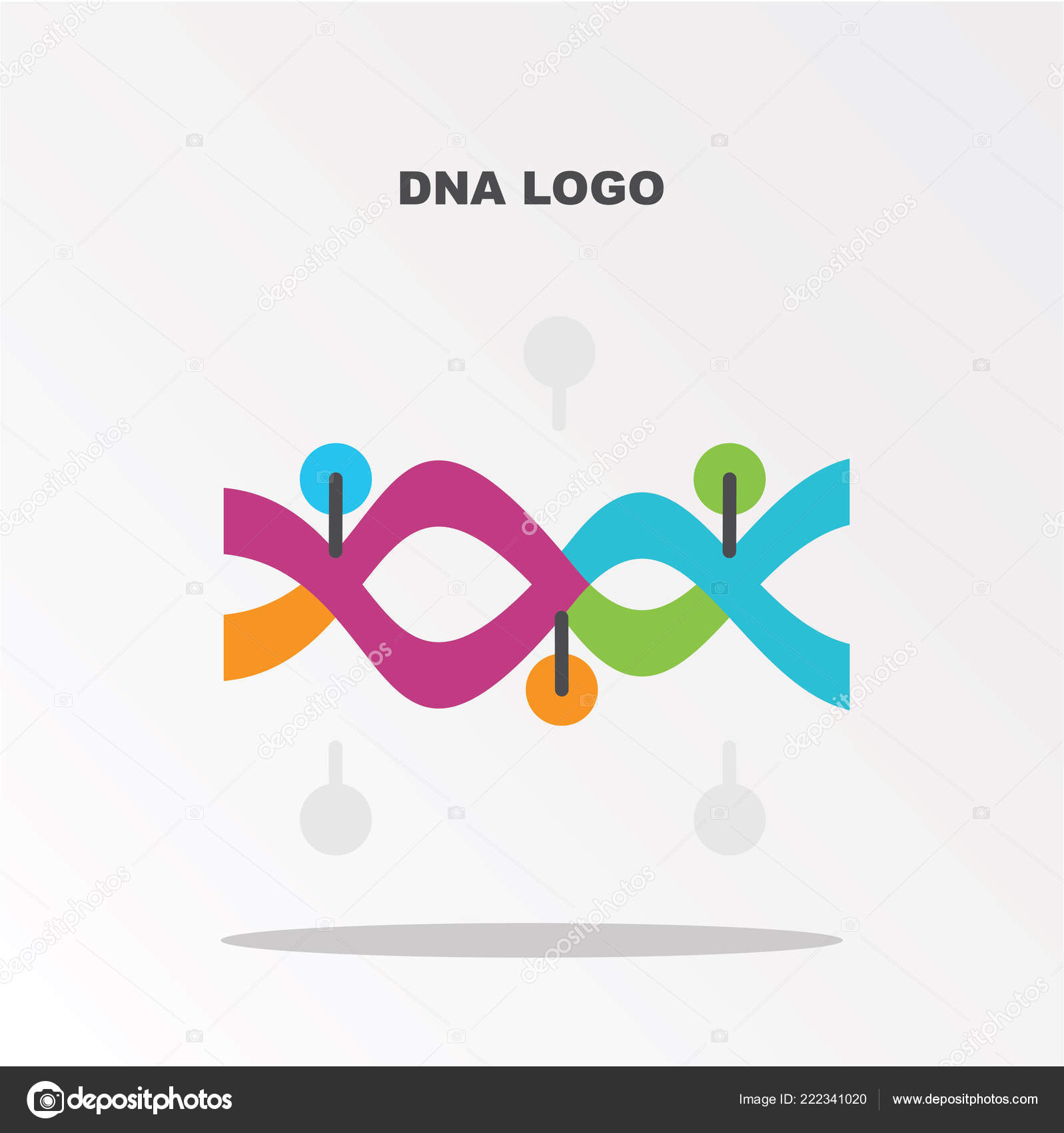 Dna Logo Simply Vector Illustration Stock Vector by ©nikvector20@gmaail ...