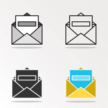 zarfseti sadece vektör illüstrasyon   