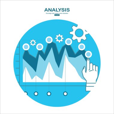 İş web tema, renk vektör çizim