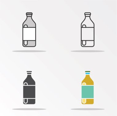 çare şişeler seti sadece vektör illüstrasyon    