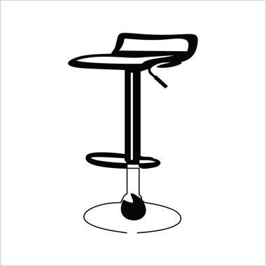 bar sandalye sadece vektör illüstrasyon   