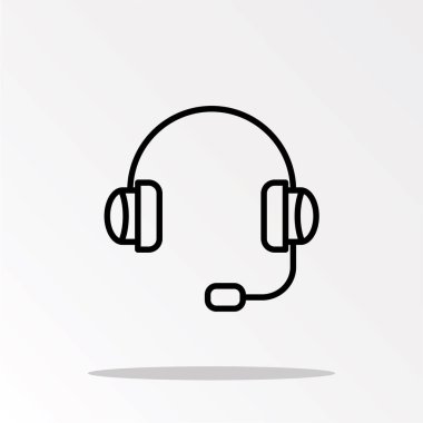 kulaklıklar sadece vektör illüstrasyon 